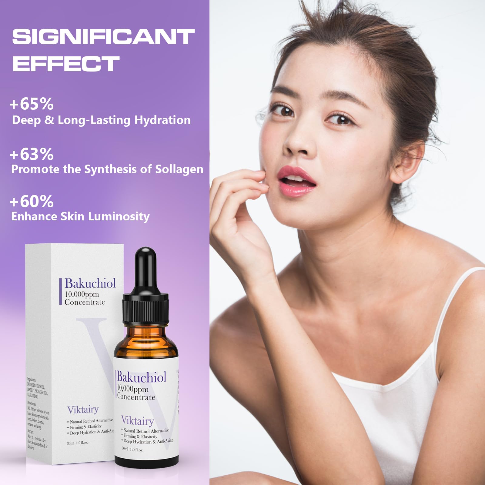 Amazon.com: Viktairy Bakuchiol Serum Concentrate, High-Potency Mix